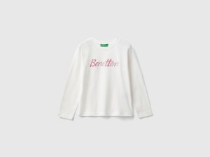 T-shirt à imprimé pailleté en coton bio T-shirt à imprimé pailleté en coton bio