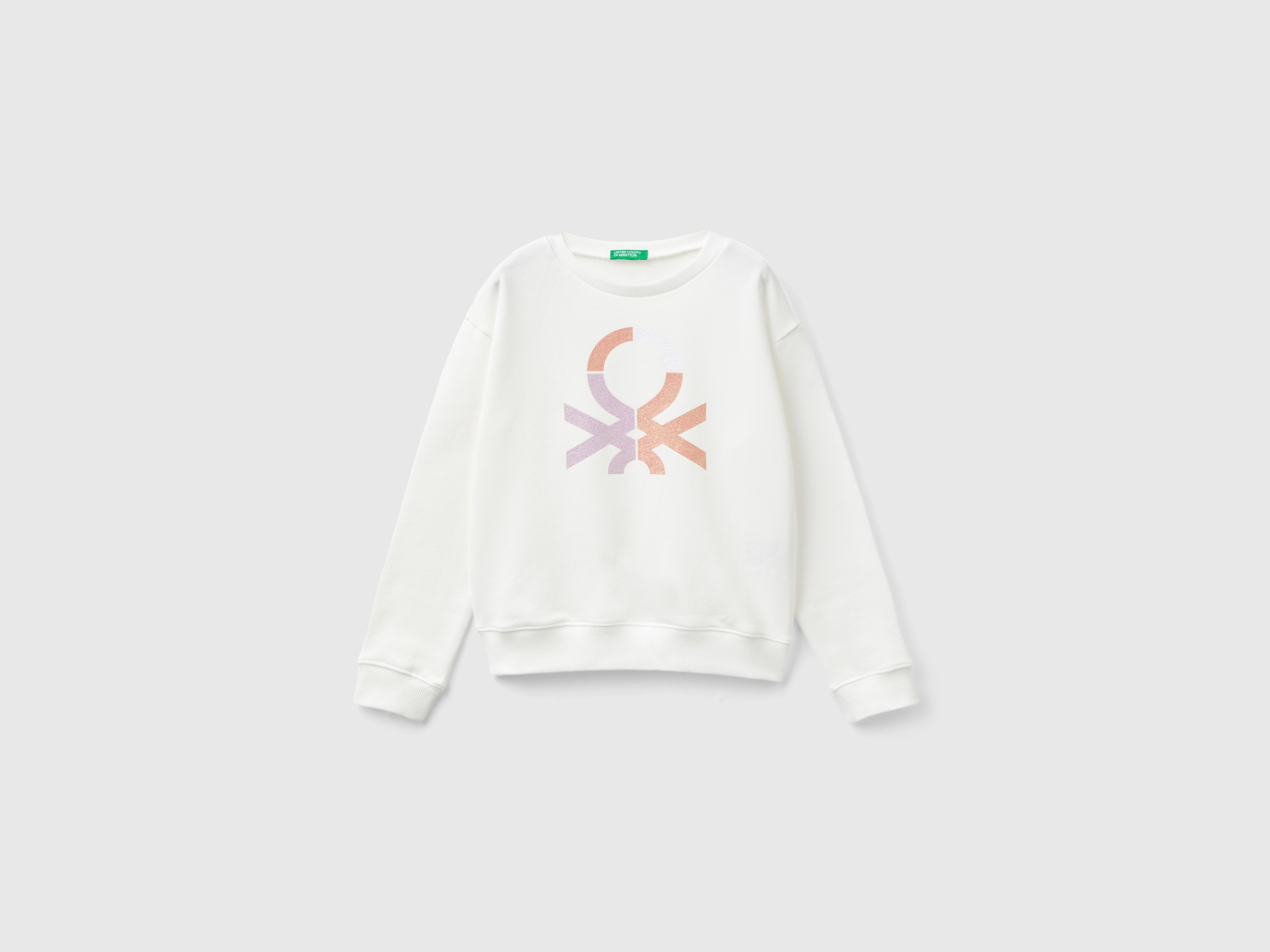 Sweat 100 % coton à logo pailleté Sweat 100 % coton à logo pailleté