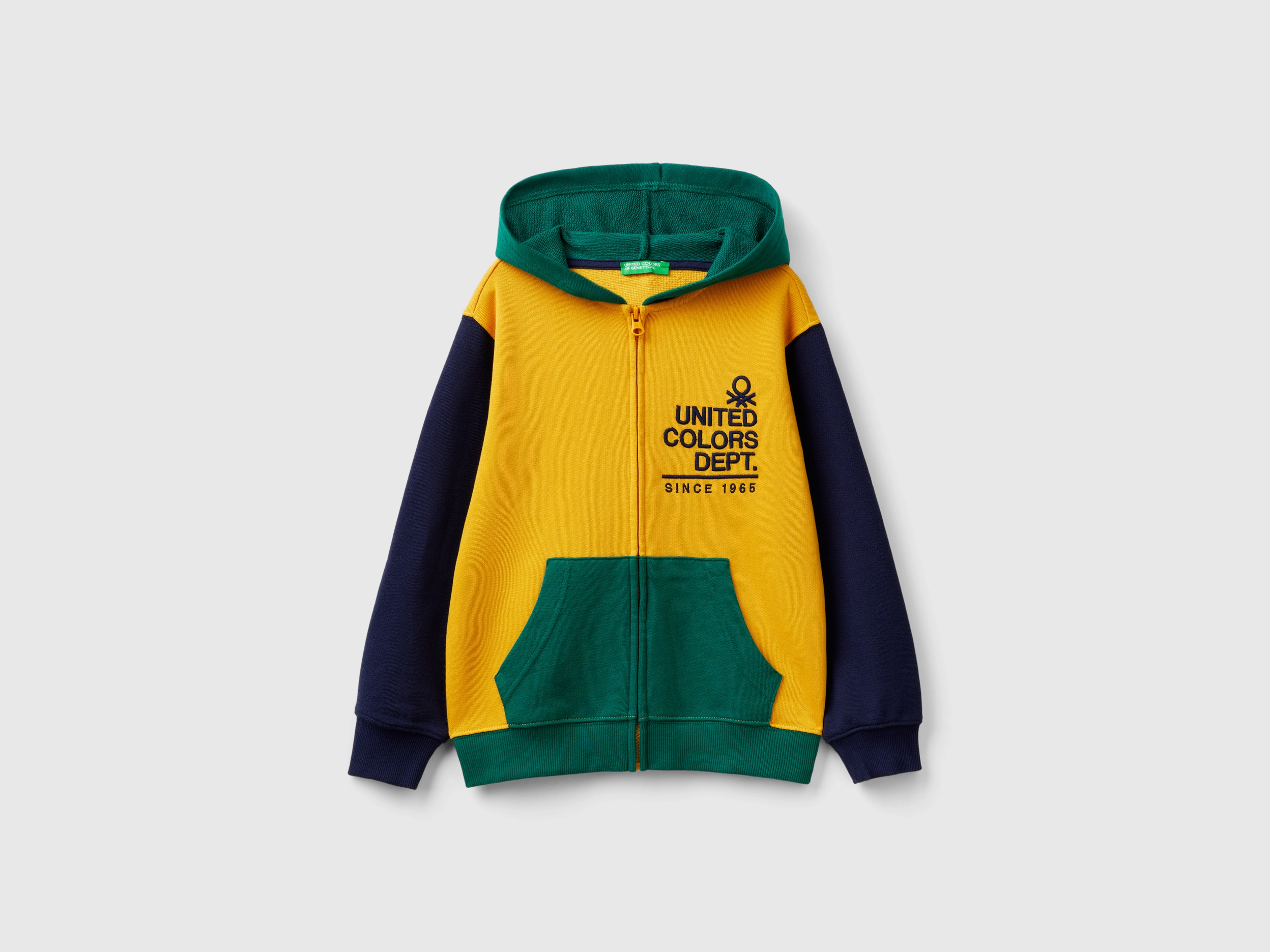 Sweat zippé à logo brodé Sweat zippé à logo brodé