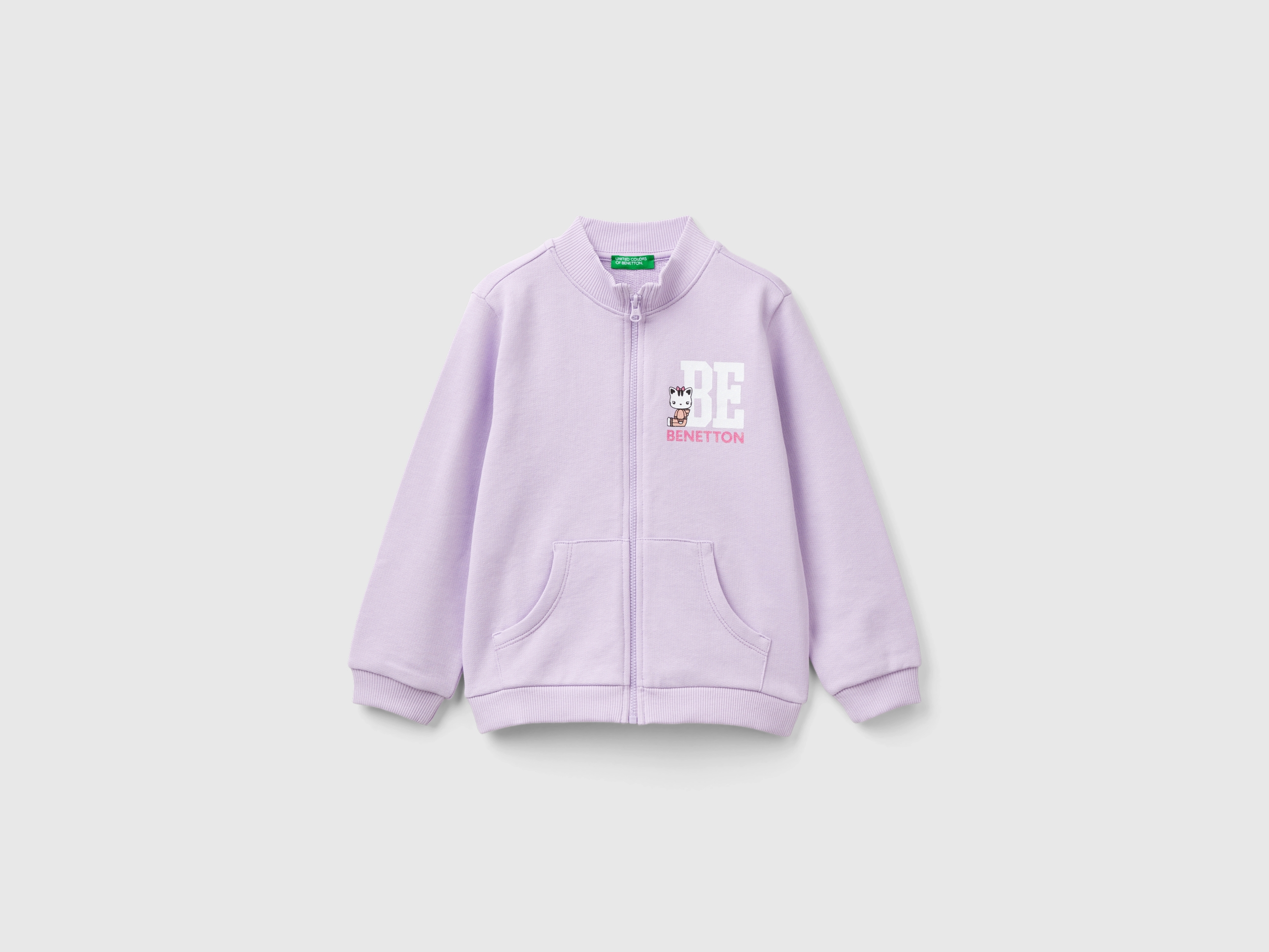 Sweat zippé en coton bio Sweat zippé en coton bio