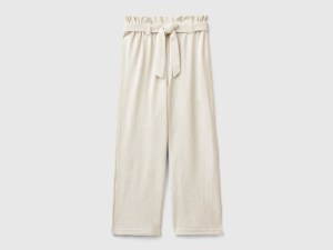 Pantalon coupe wide avec lurex Pantalon coupe wide avec lurex