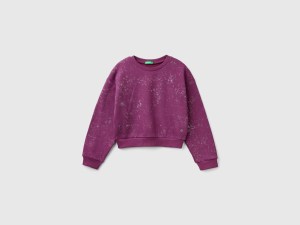 Sweat oversize à strass Sweat oversize à strass