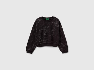 Sweat oversize à strass Sweat oversize à strass