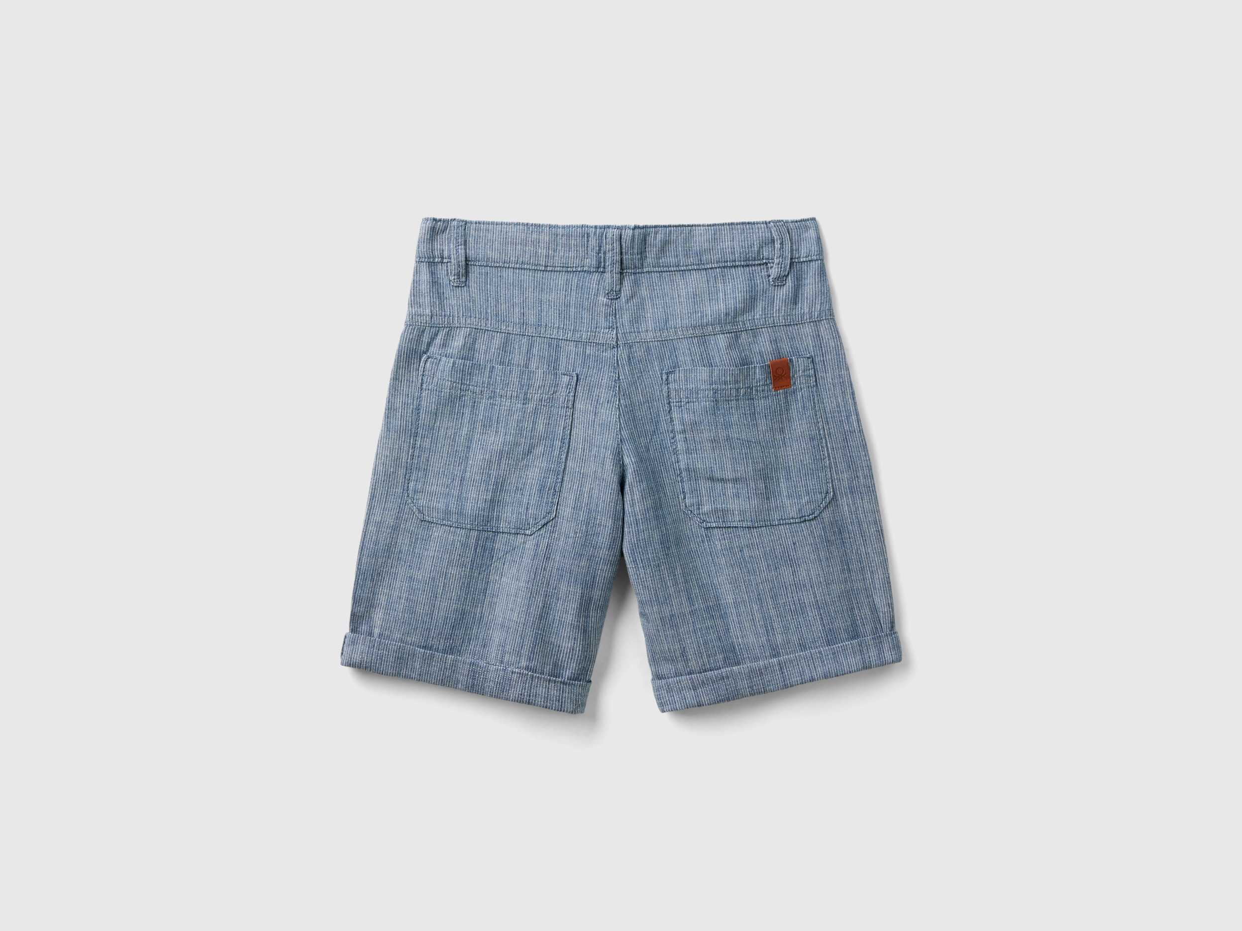 Short à rayures en chambray – Image 2