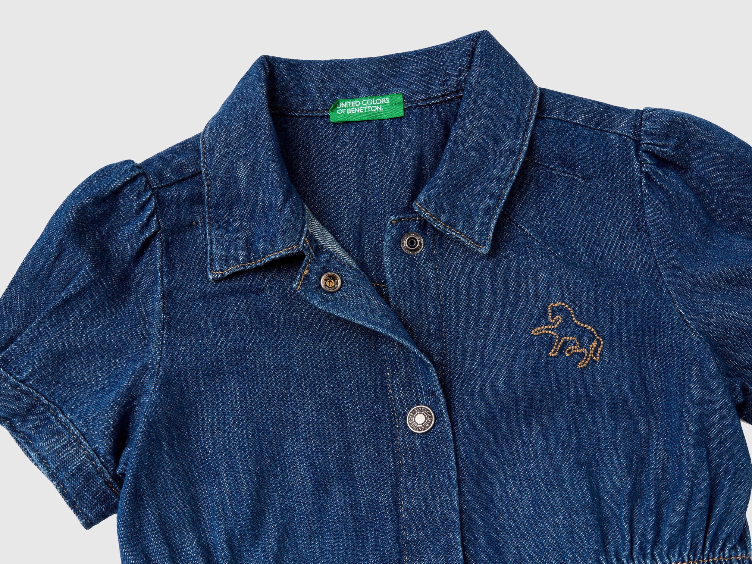 Robe chemisier en jeans à col – Image 2