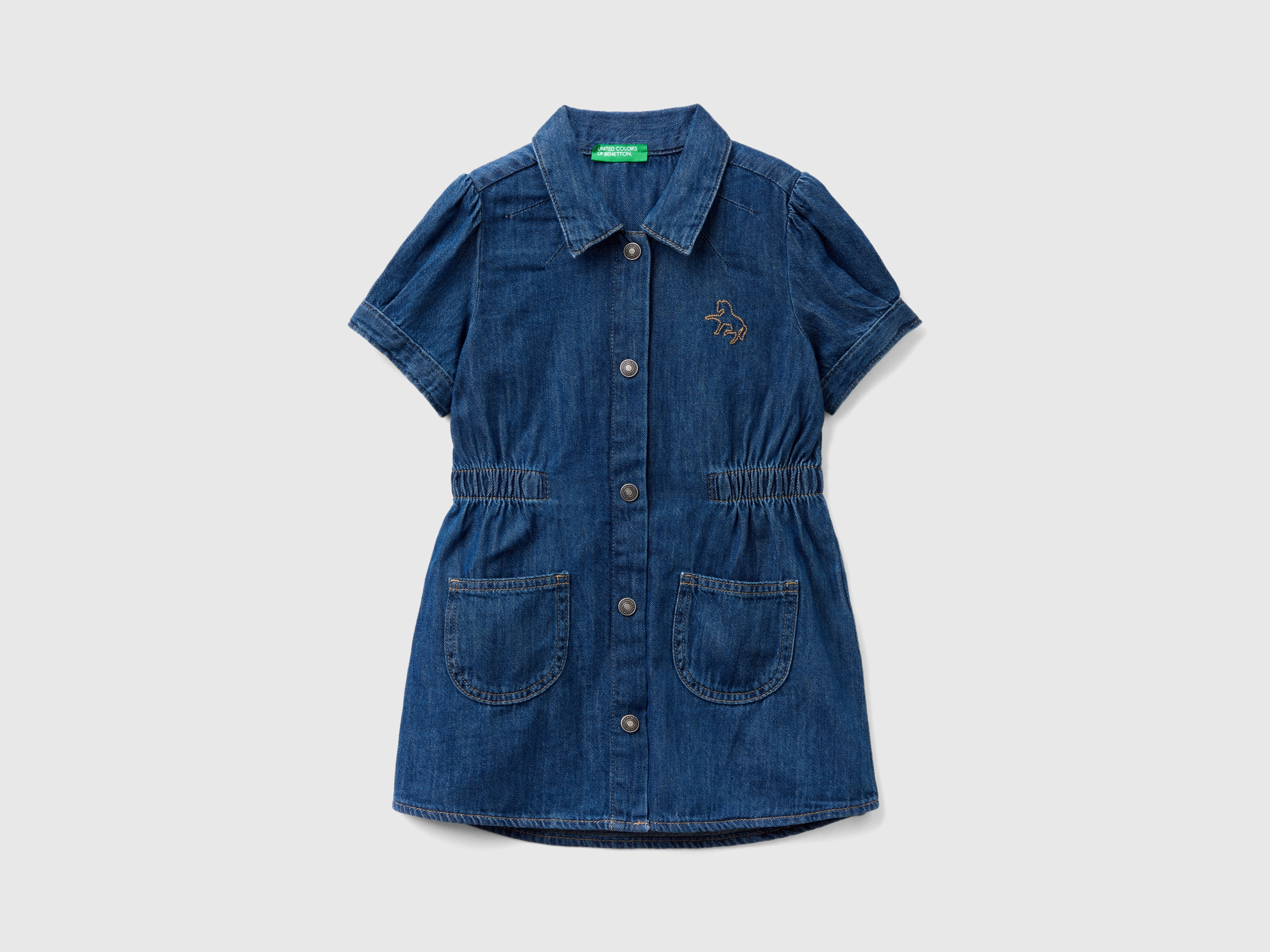 Robe chemisier en jeans à col Robe chemisier en jeans à col