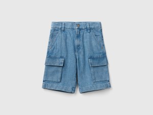 Bermuda cargo en jeans léger Bermuda cargo en jeans léger