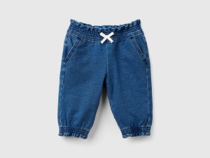Pantalon en molleton effet denim Pantalon en molleton effet denim