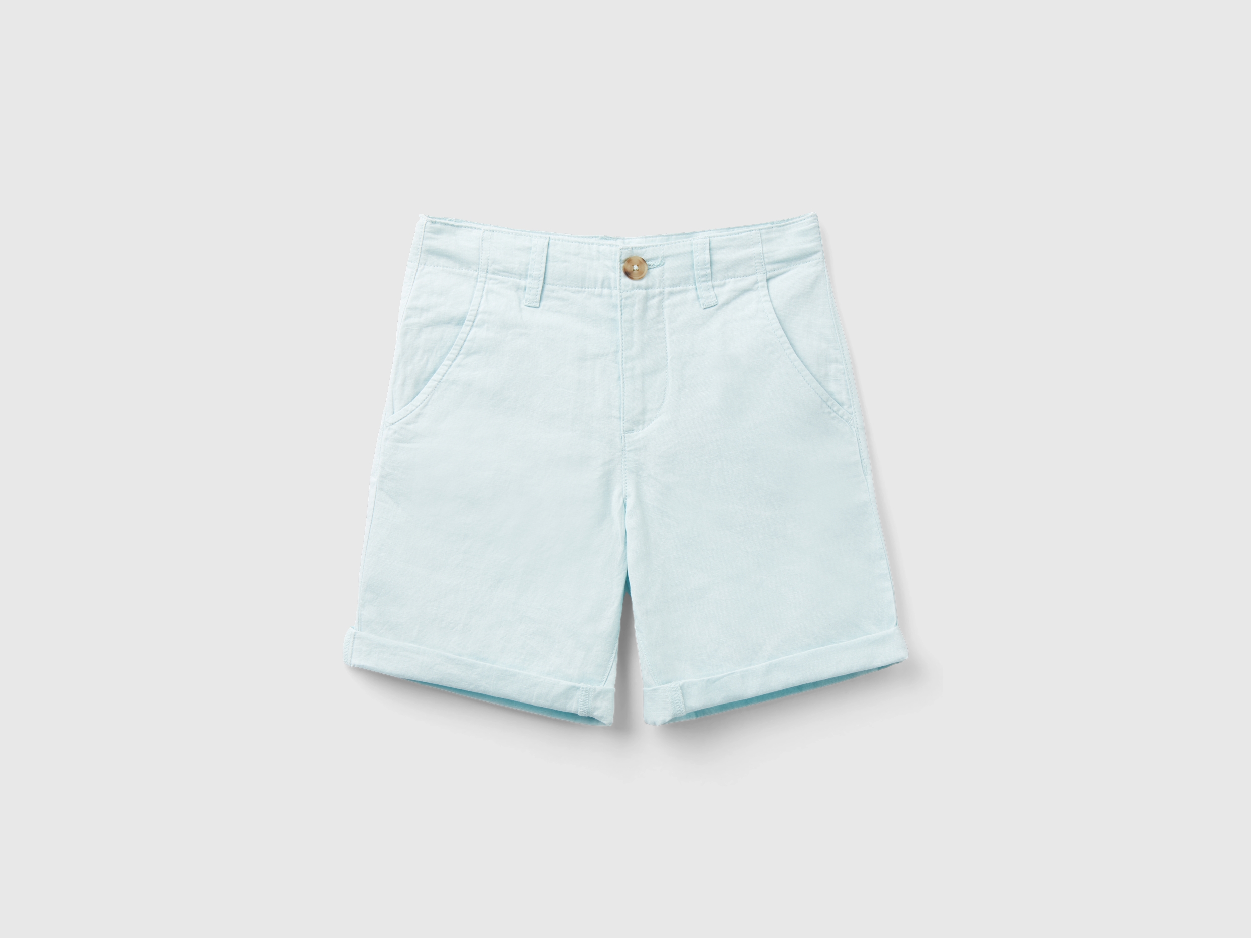Bermuda de type chino en lin mélangé Bermuda de type chino en lin mélangé