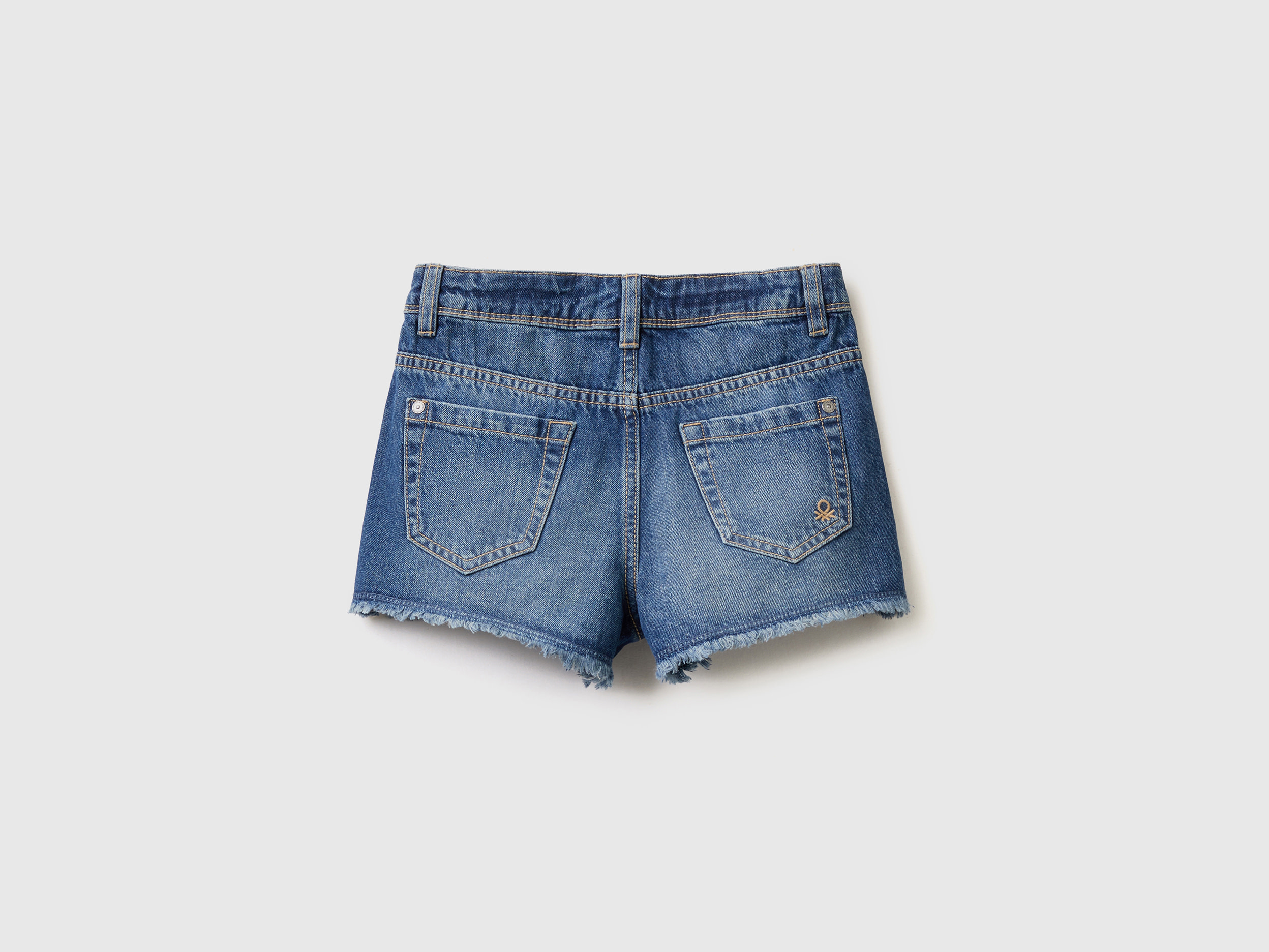 Short en jeans à franges – Image 2