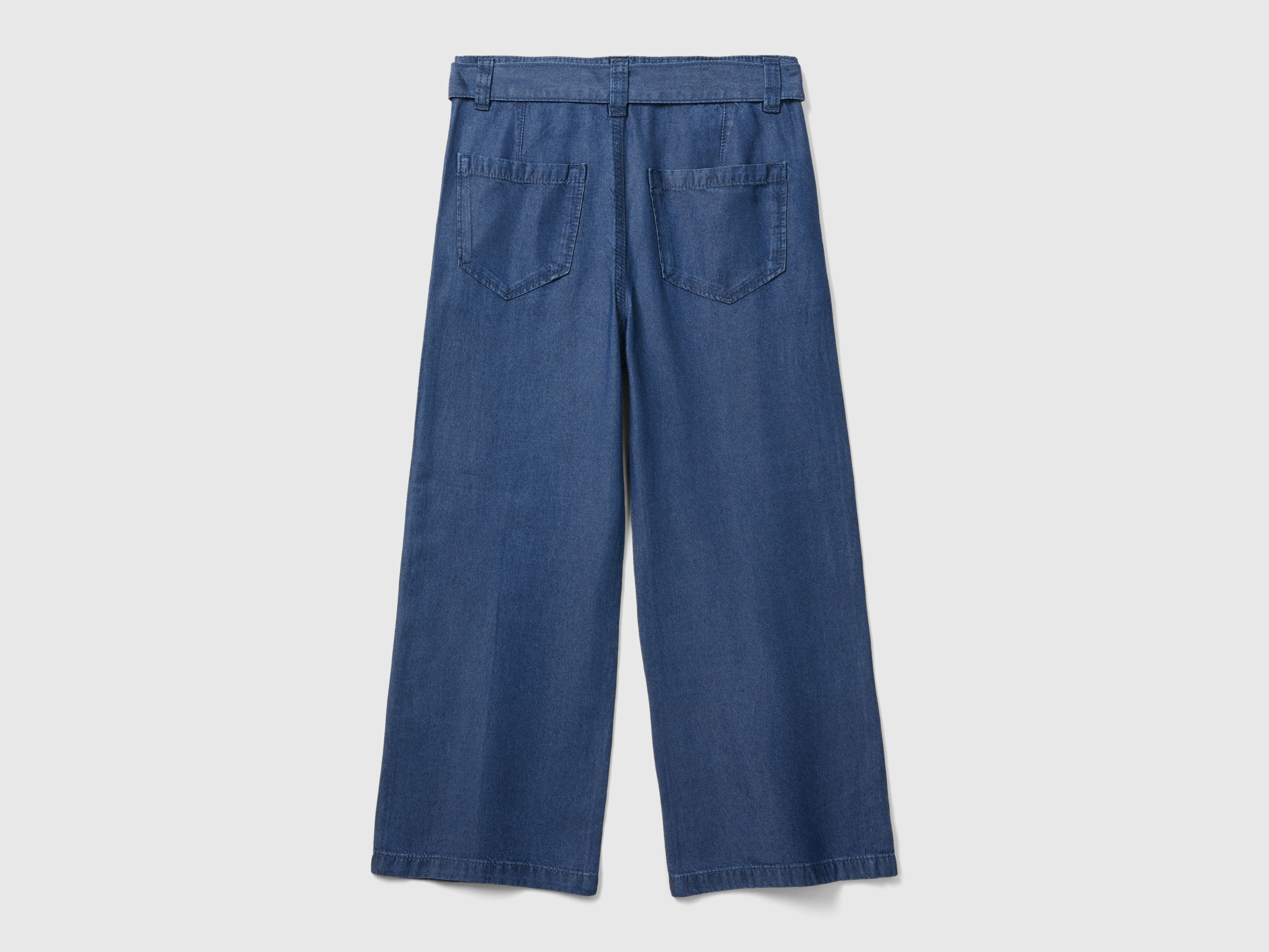 Pantalon coupe wide en chambray – Image 2