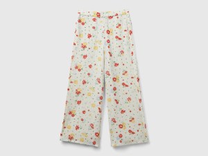 Pantalon léger à fleurs Pantalon léger à fleurs