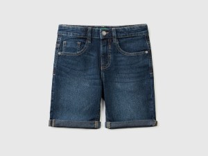 Bermuda slim en denim Bermuda slim en denim