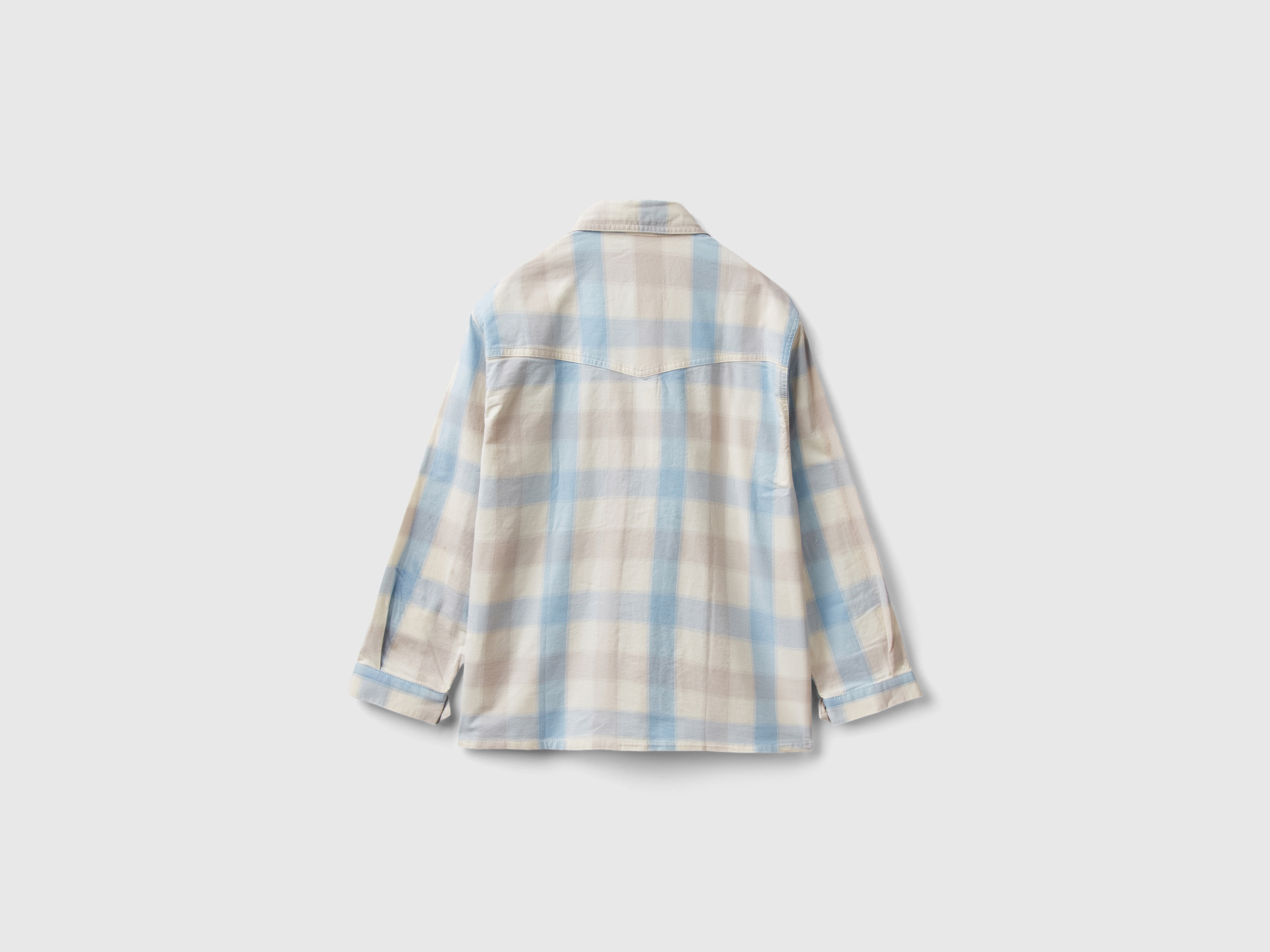 Chemise à carreaux en coton stretch – Image 2