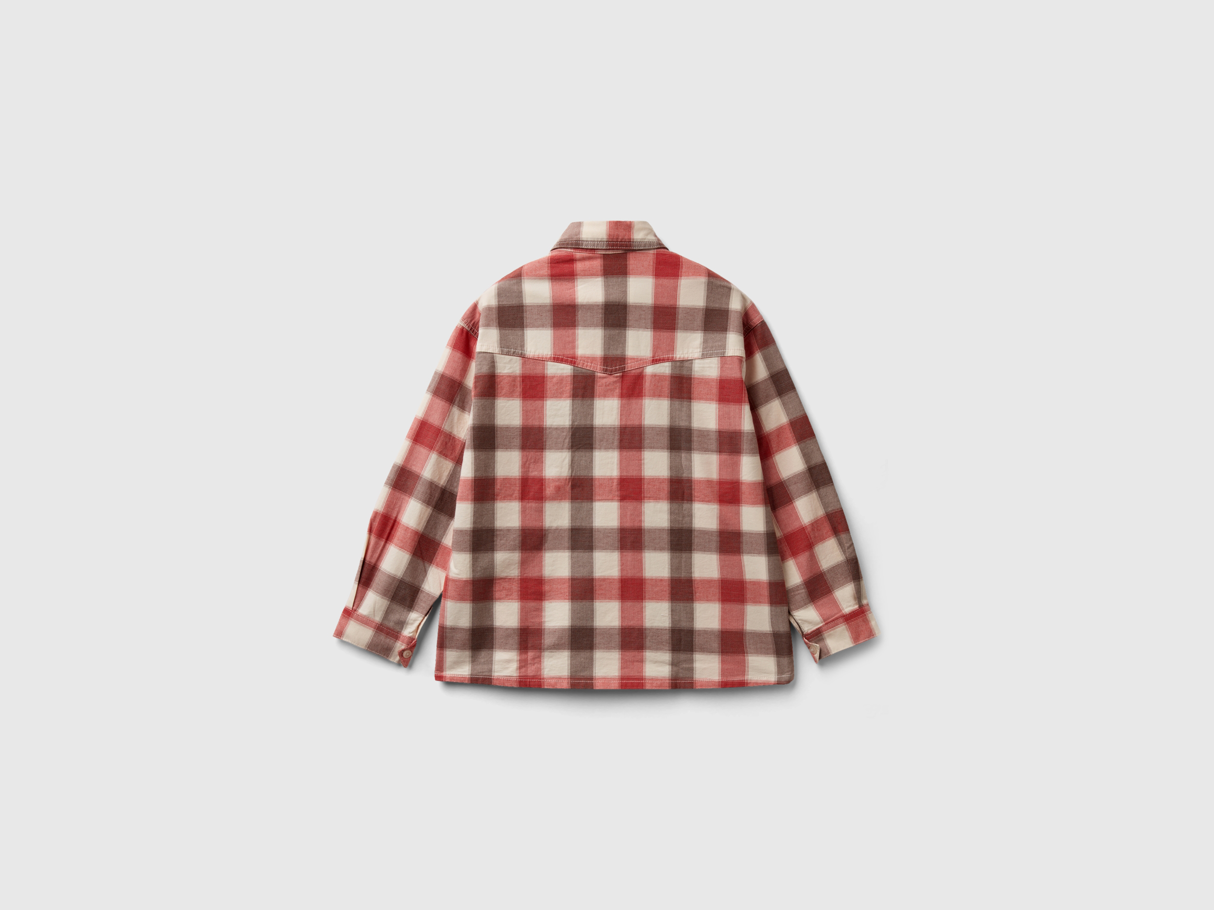 Chemise à carreaux en coton stretch – Image 2