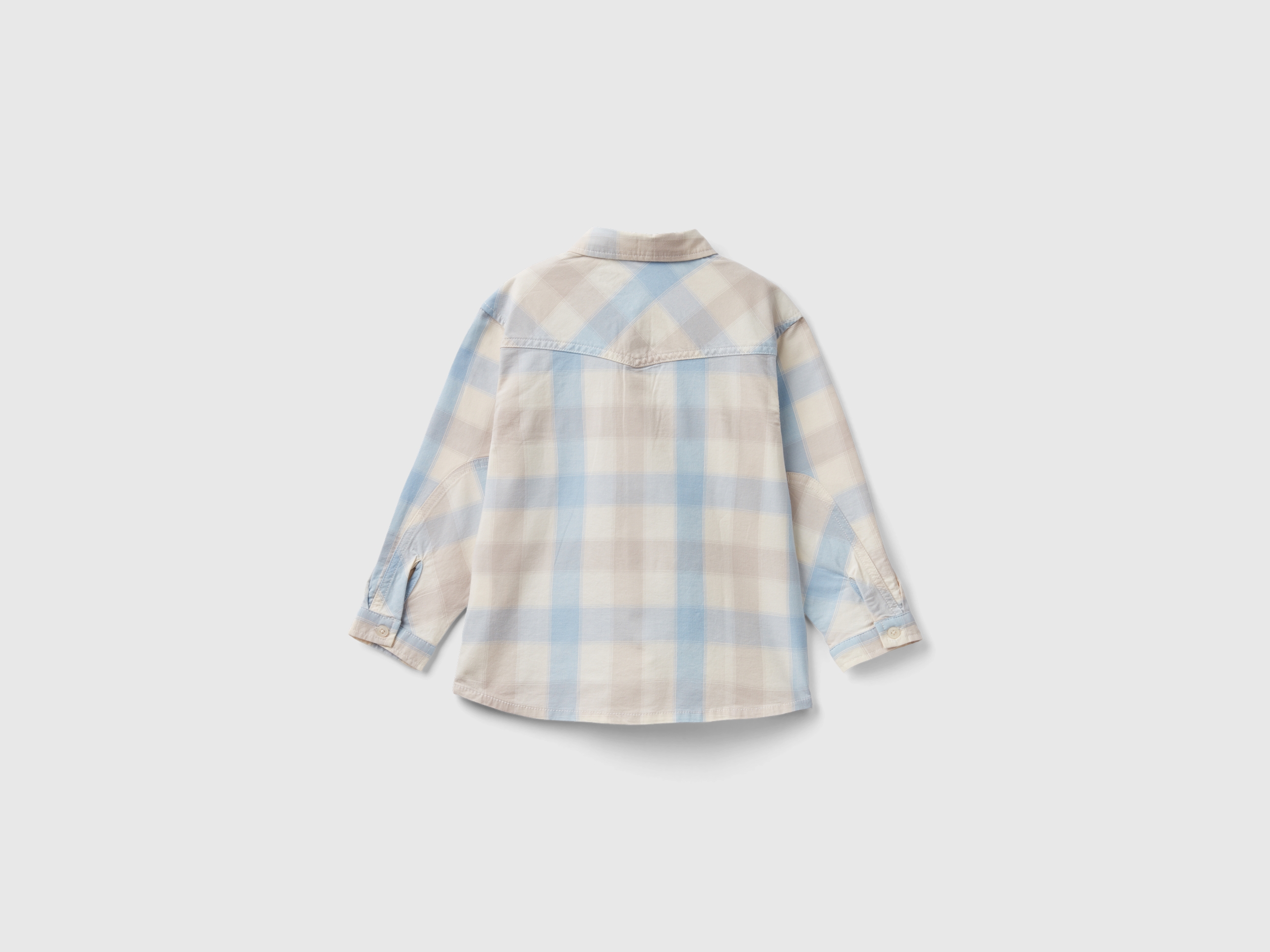 Chemise à carreaux en coton stretch – Image 2