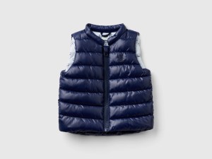 Veste sans manches rembourrée en tissu technique Veste sans manches rembourrée en tissu technique