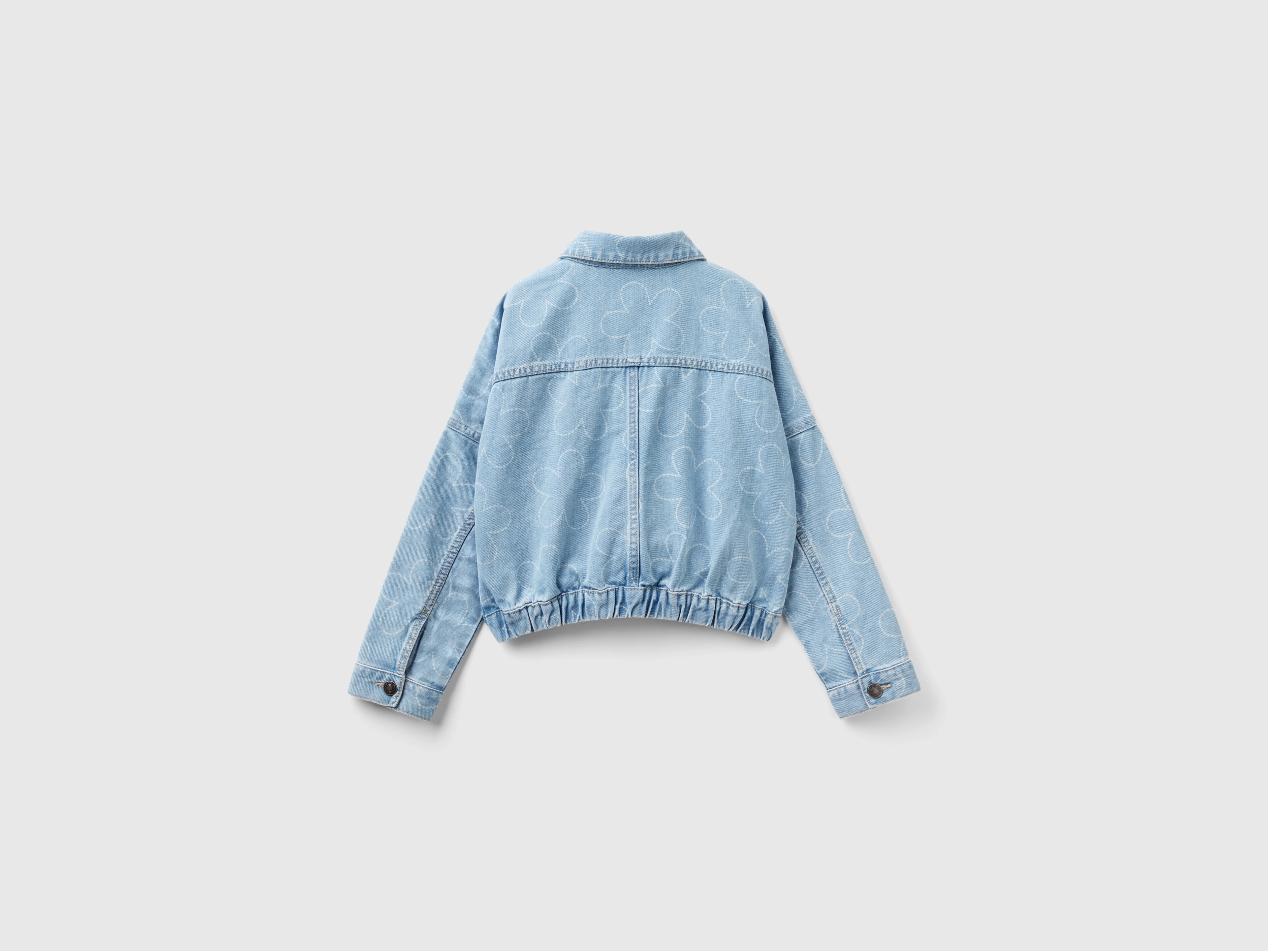 Veste en jeans à motif floral – Image 2