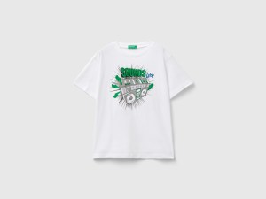 T-shirt à imprimé en gomme T-shirt à imprimé en gomme