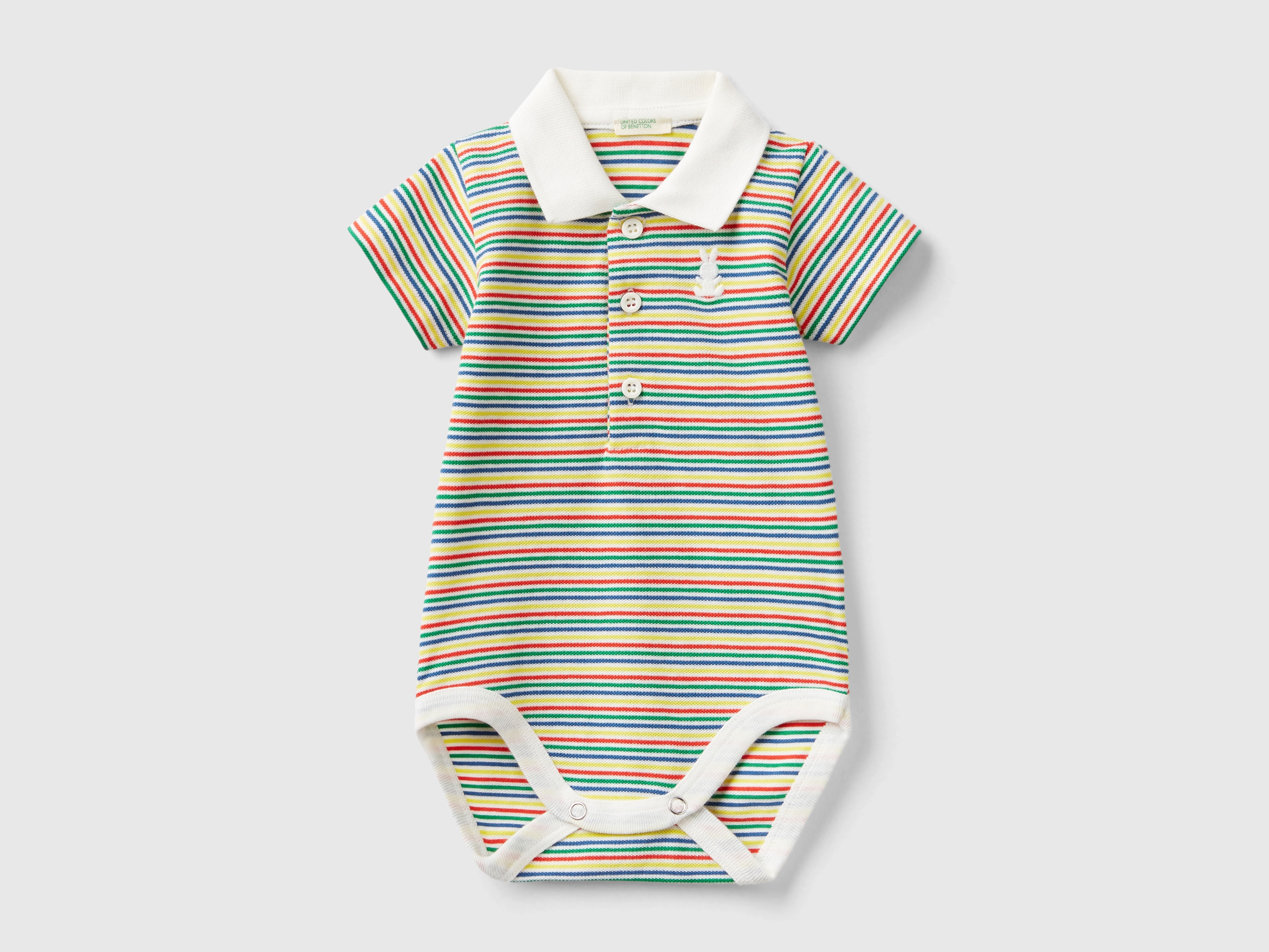 Body polo en coton extensible Body polo en coton extensible