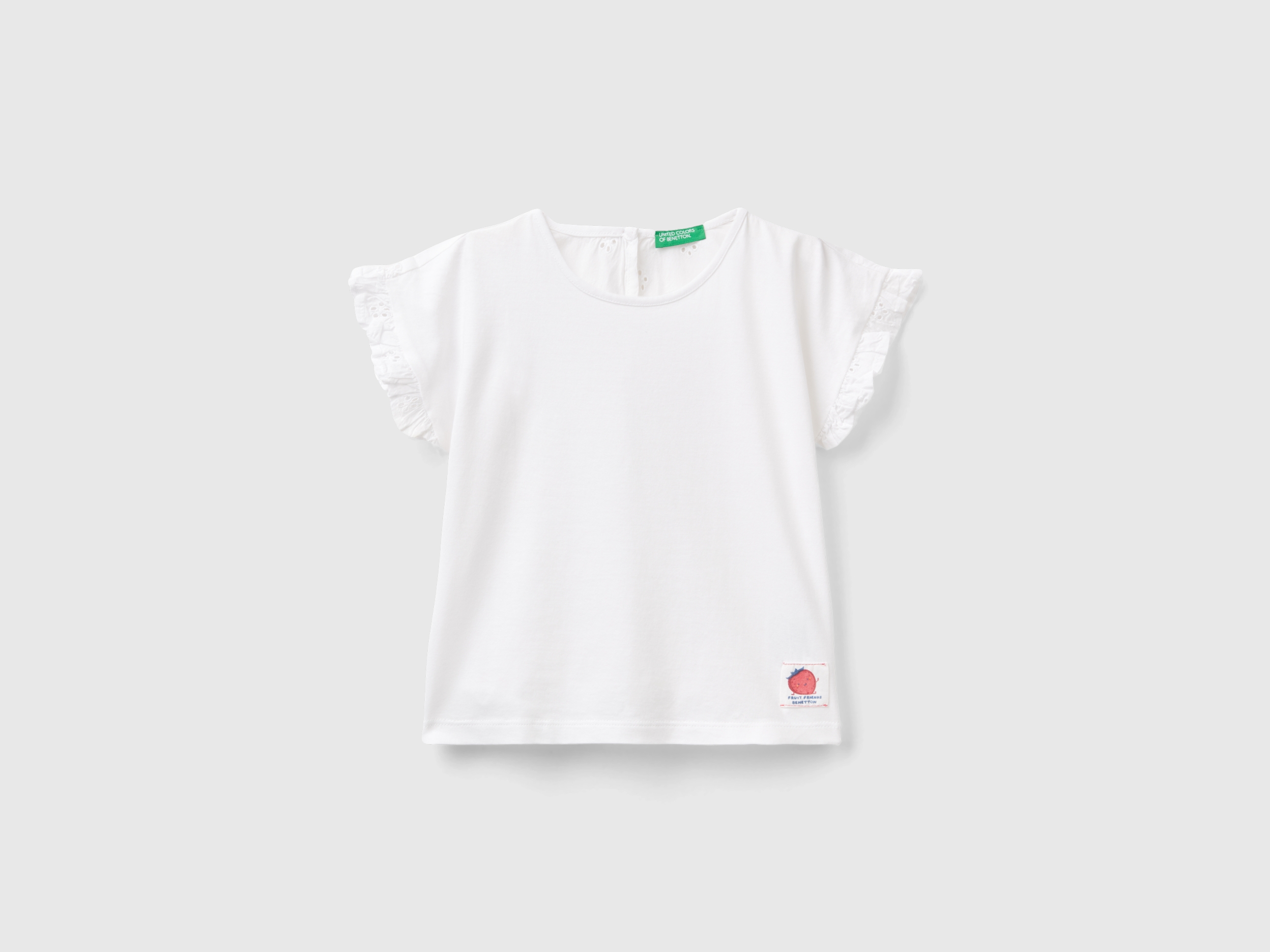 T-shirt ruché à broderies anglaises T-shirt ruché à broderies anglaises