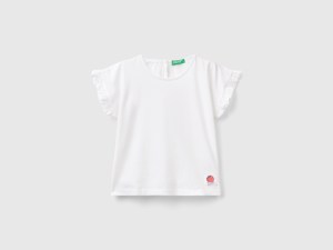 T-shirt ruché à broderies anglaises T-shirt ruché à broderies anglaises
