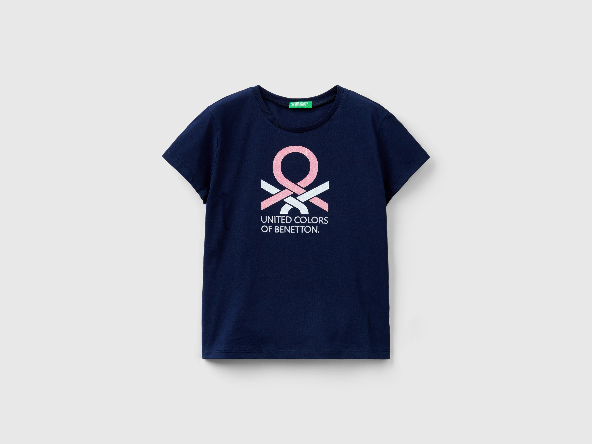 T-shirt à logo pailleté en coton bio T-shirt à logo pailleté en coton bio