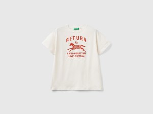 T-shirt en coton bio à imprimé T-shirt en coton bio à imprimé