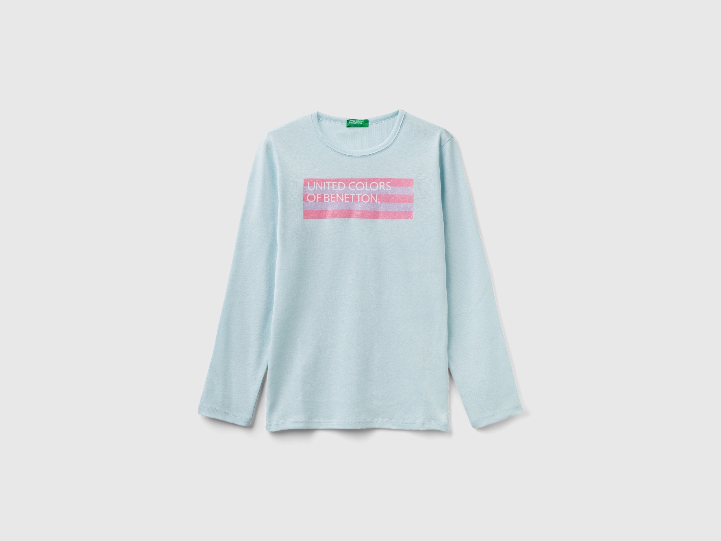 T-shirt à manches longues et imprimé pailleté T-shirt à manches longues et imprimé pailleté