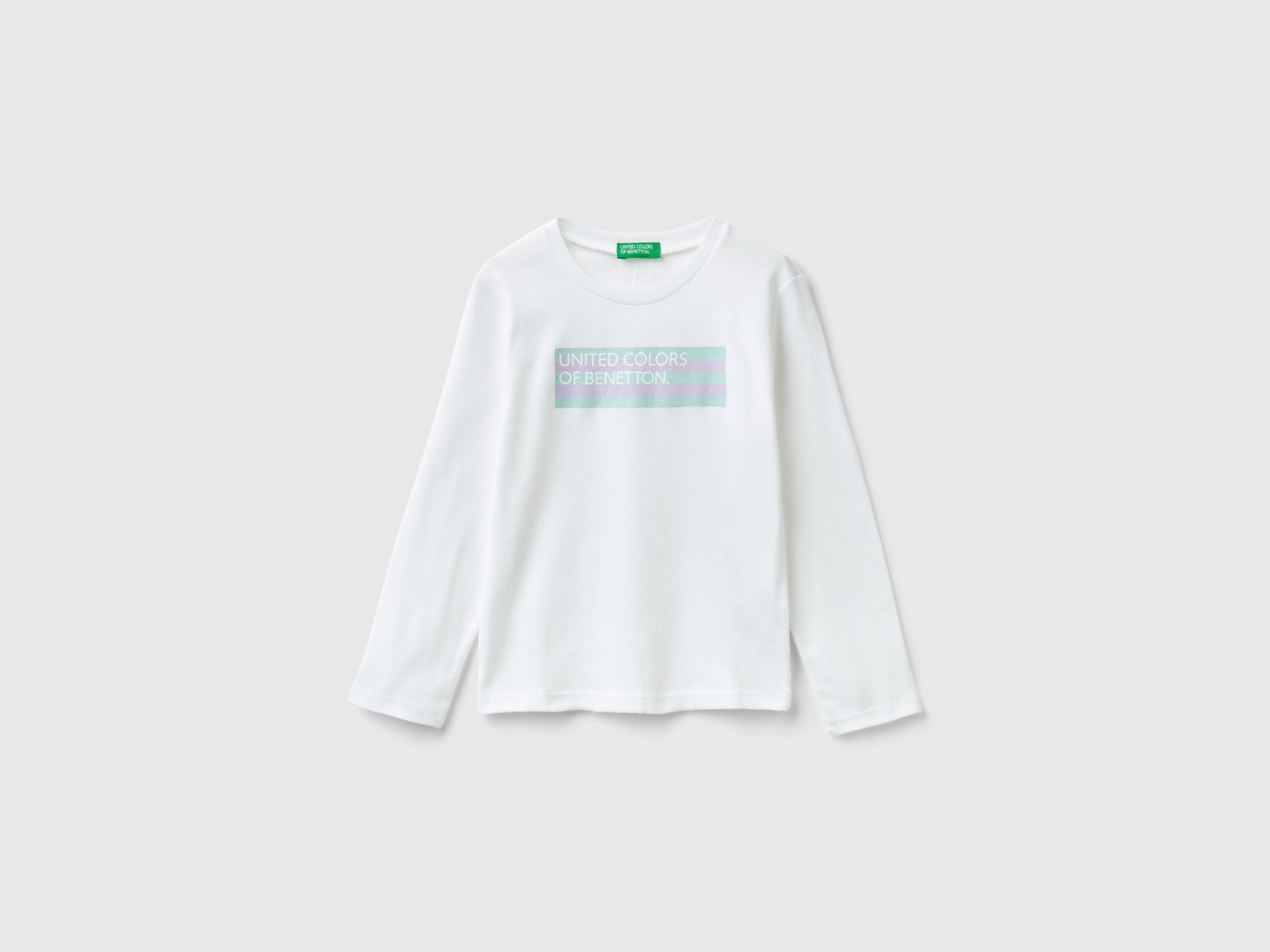 T-shirt à manches longues et imprimé pailleté T-shirt à manches longues et imprimé pailleté