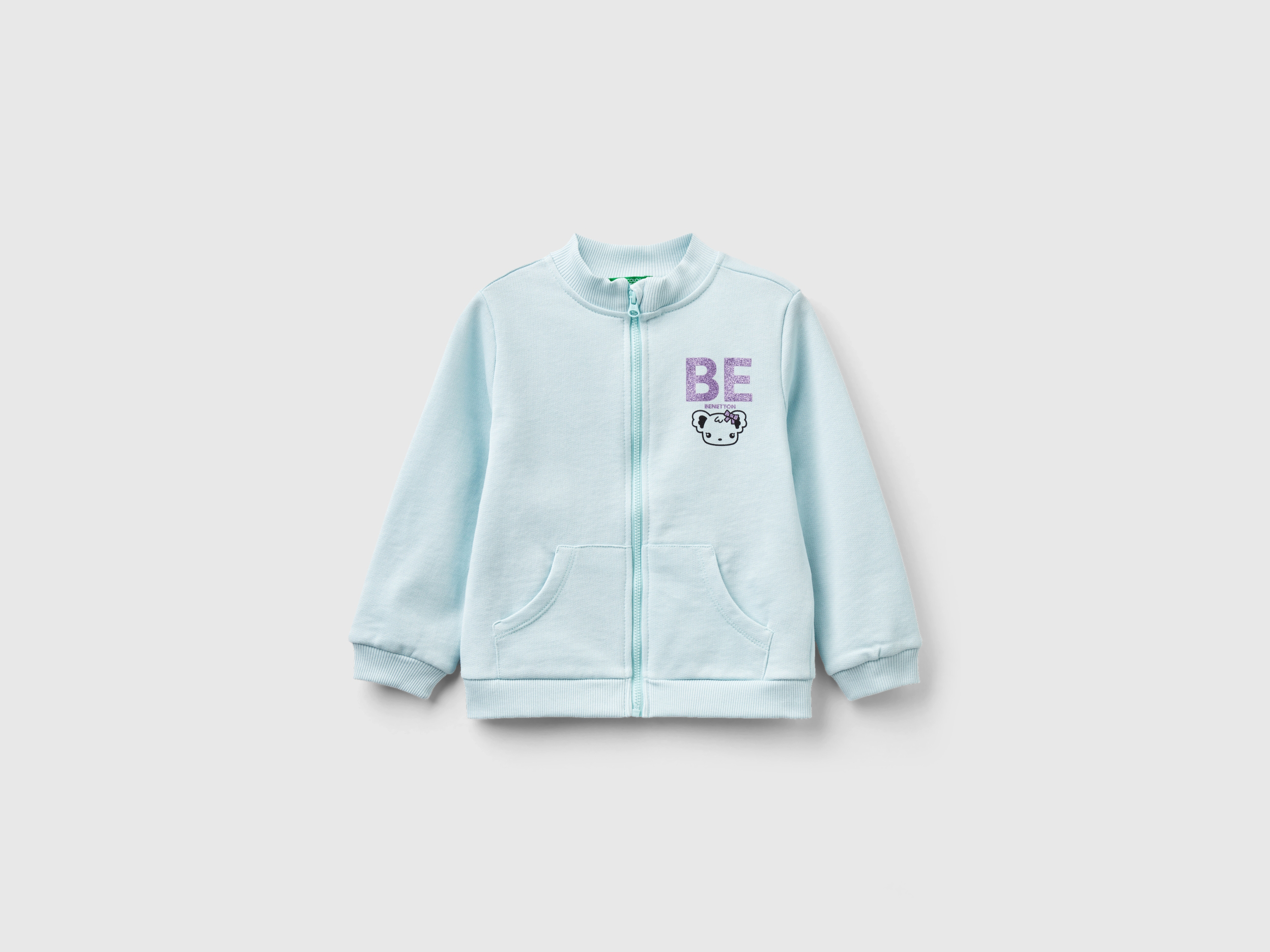 Sweat zippé en coton bio Sweat zippé en coton bio
