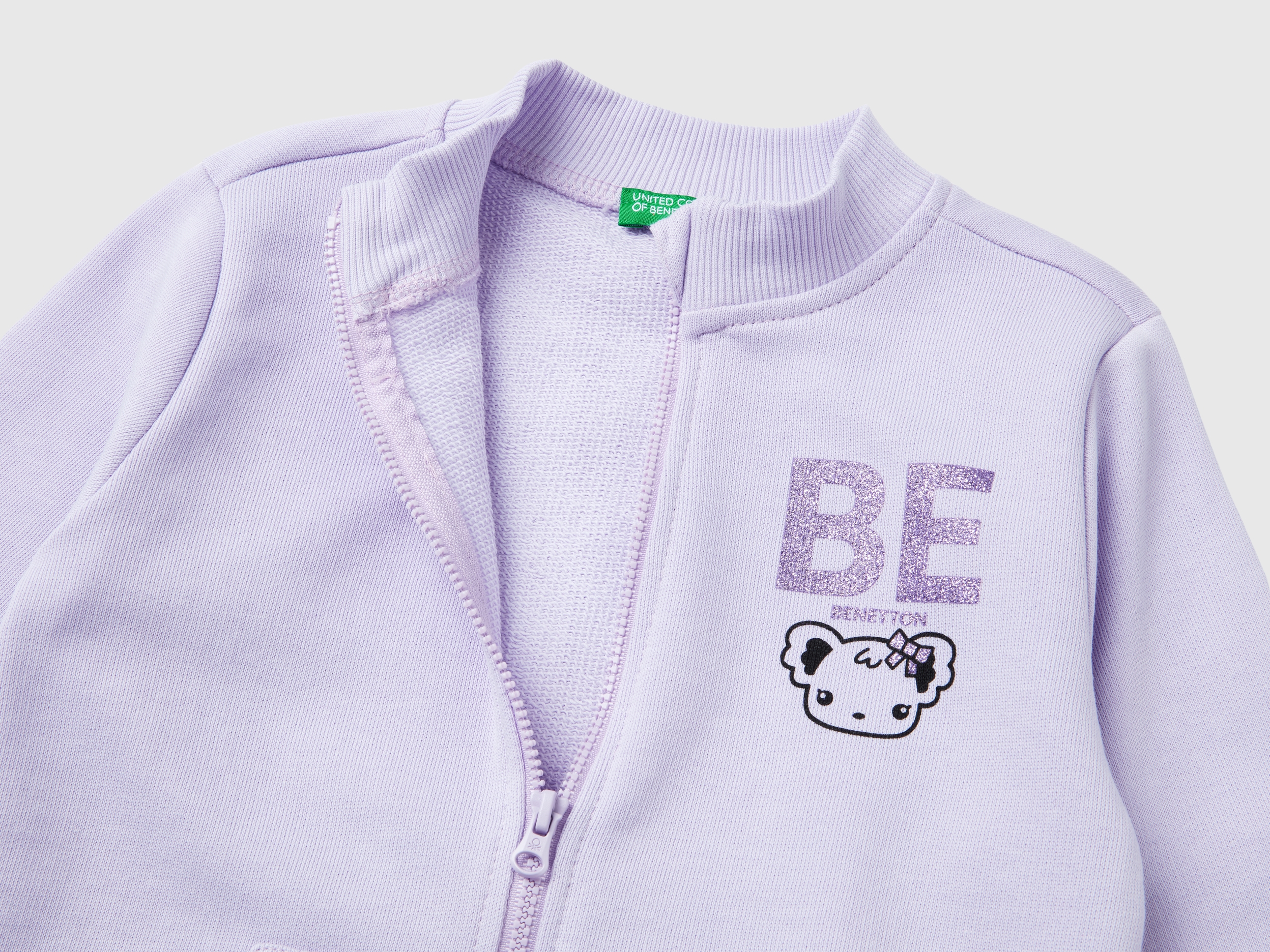 Sweat zippé en coton bio – Image 2