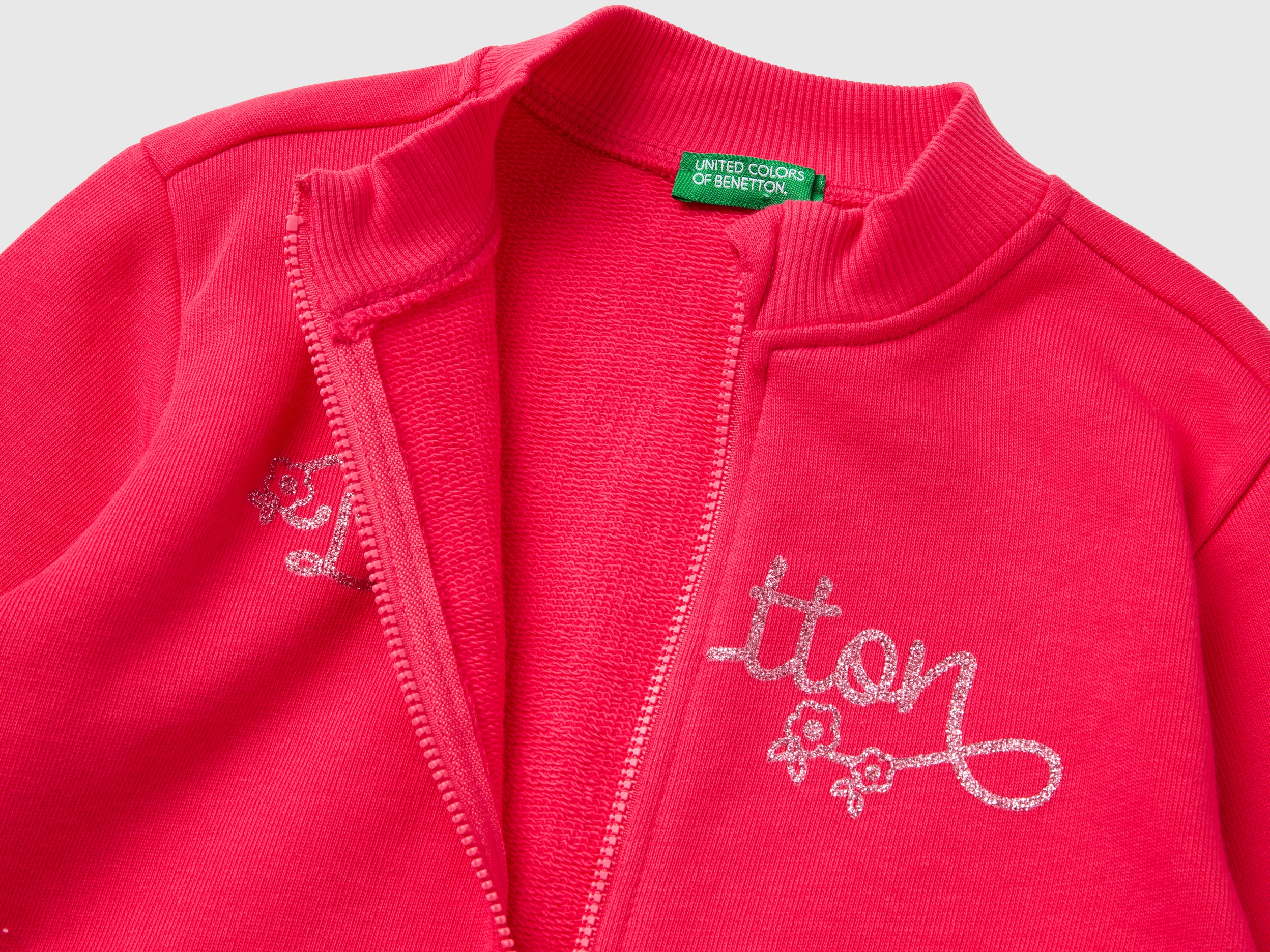 Sweat zippé en coton bio – Image 2