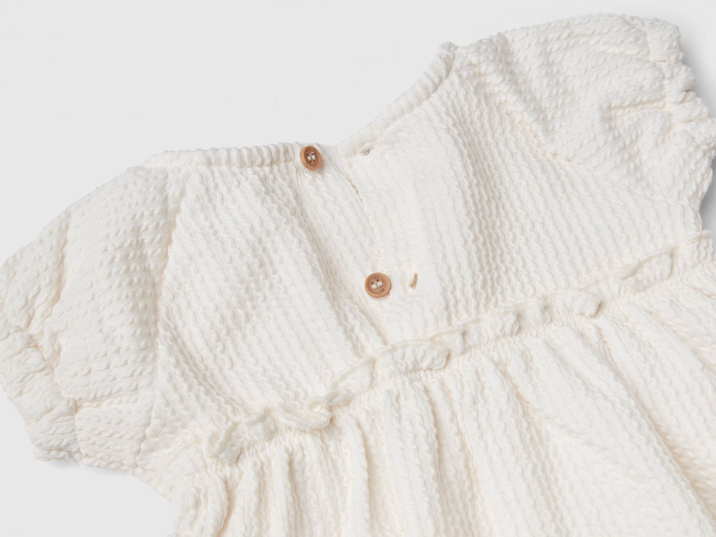 Robe jacquard à détails ruchés – Image 2