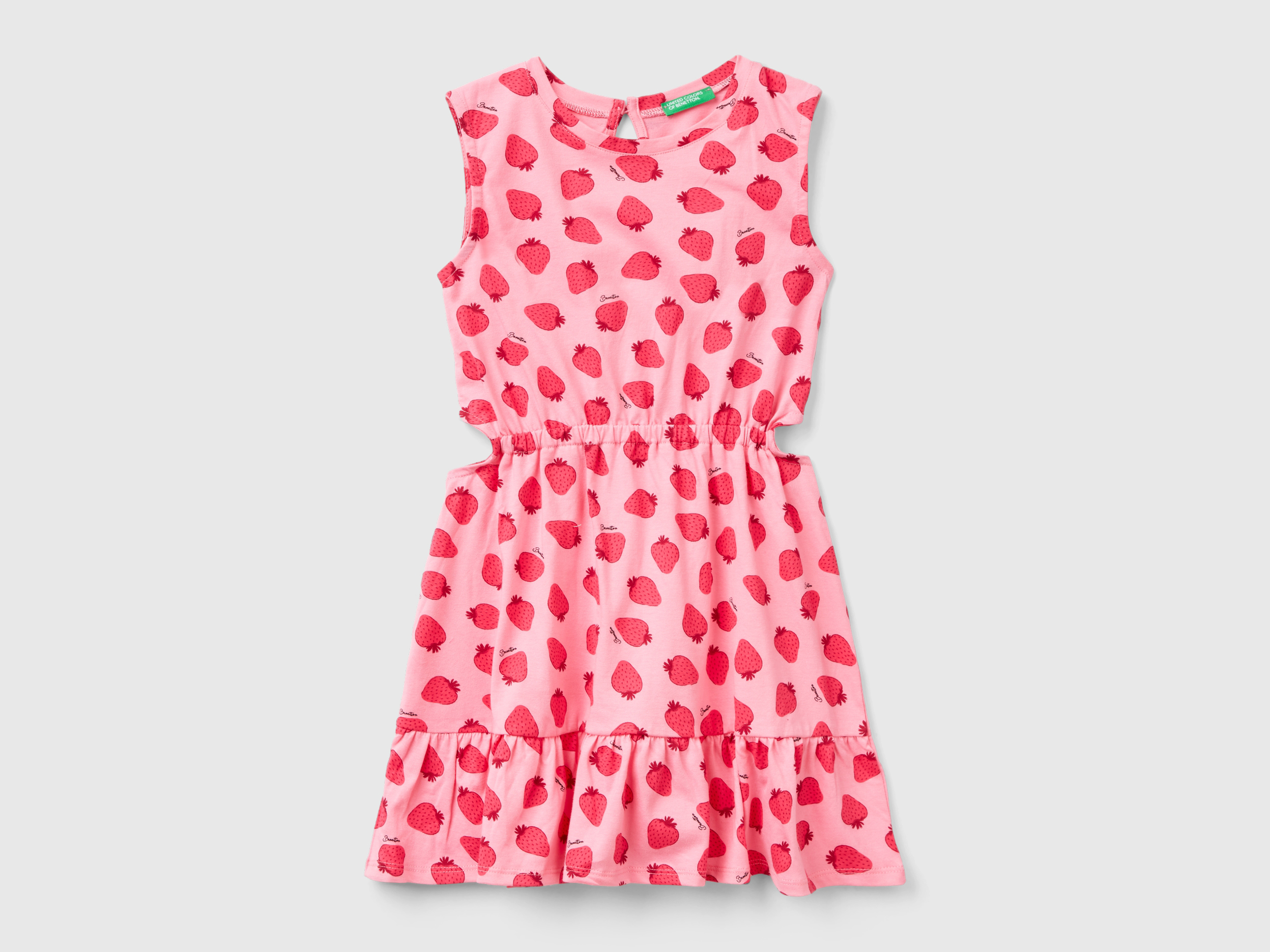 Robe rose à motif fraise Robe rose à motif fraise
