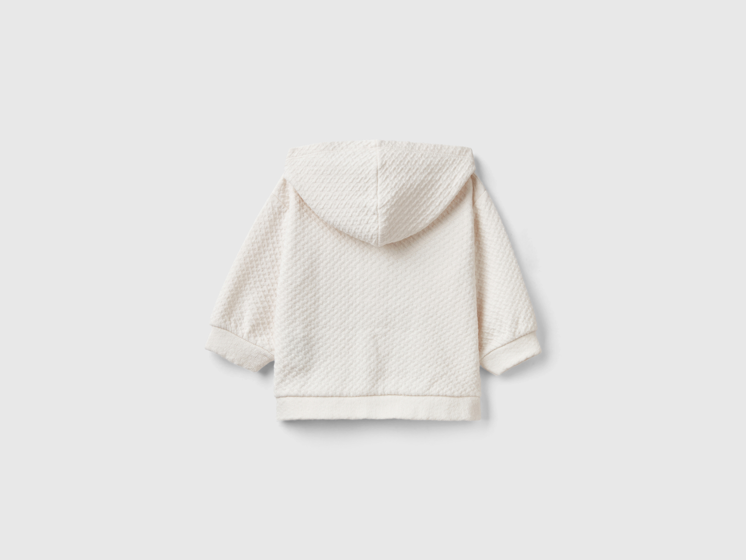 Sweat zippé en jacquard à capuche – Image 2