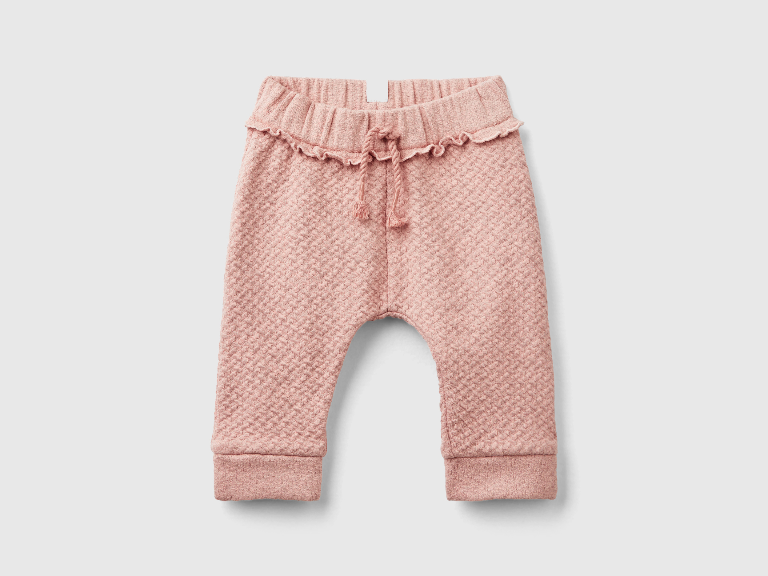 Pantalon en jacquard à petites fentes Pantalon en jacquard à petites fentes