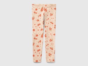 Legging rose pâle à motif floral Legging rose pâle à motif floral