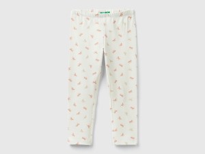 Legging crème à motif chevaux Legging crème à motif chevaux