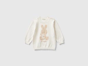Pull chaud en coton à intarsia Pull chaud en coton à intarsia