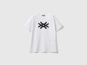 T-shirt 100 % coton à logo T-shirt 100 % coton à logo