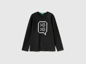 T-shirt 100 % coton à manches longues T-shirt 100 % coton à manches longues