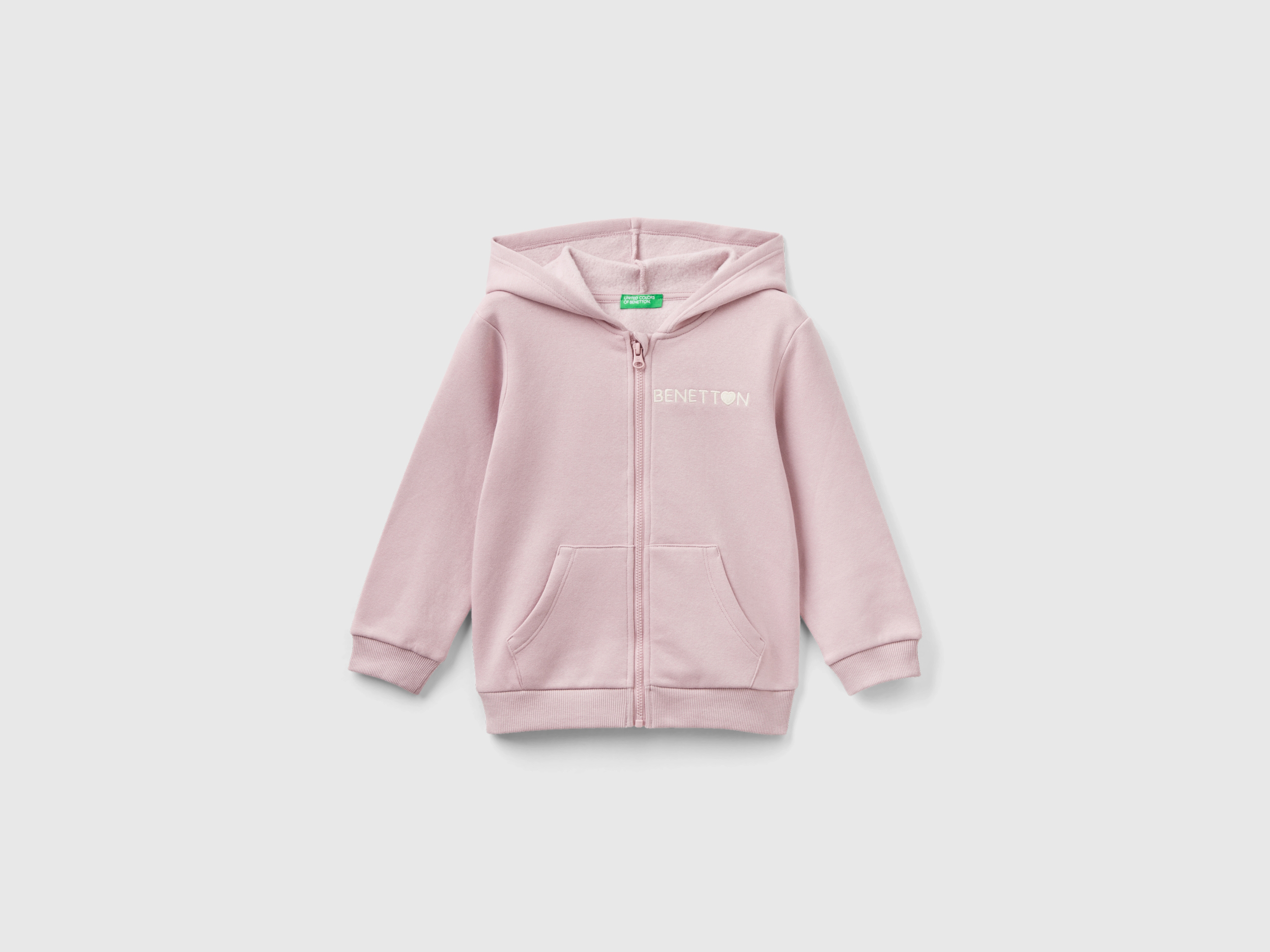 Sweat zippé en coton mélangé Sweat zippé en coton mélangé