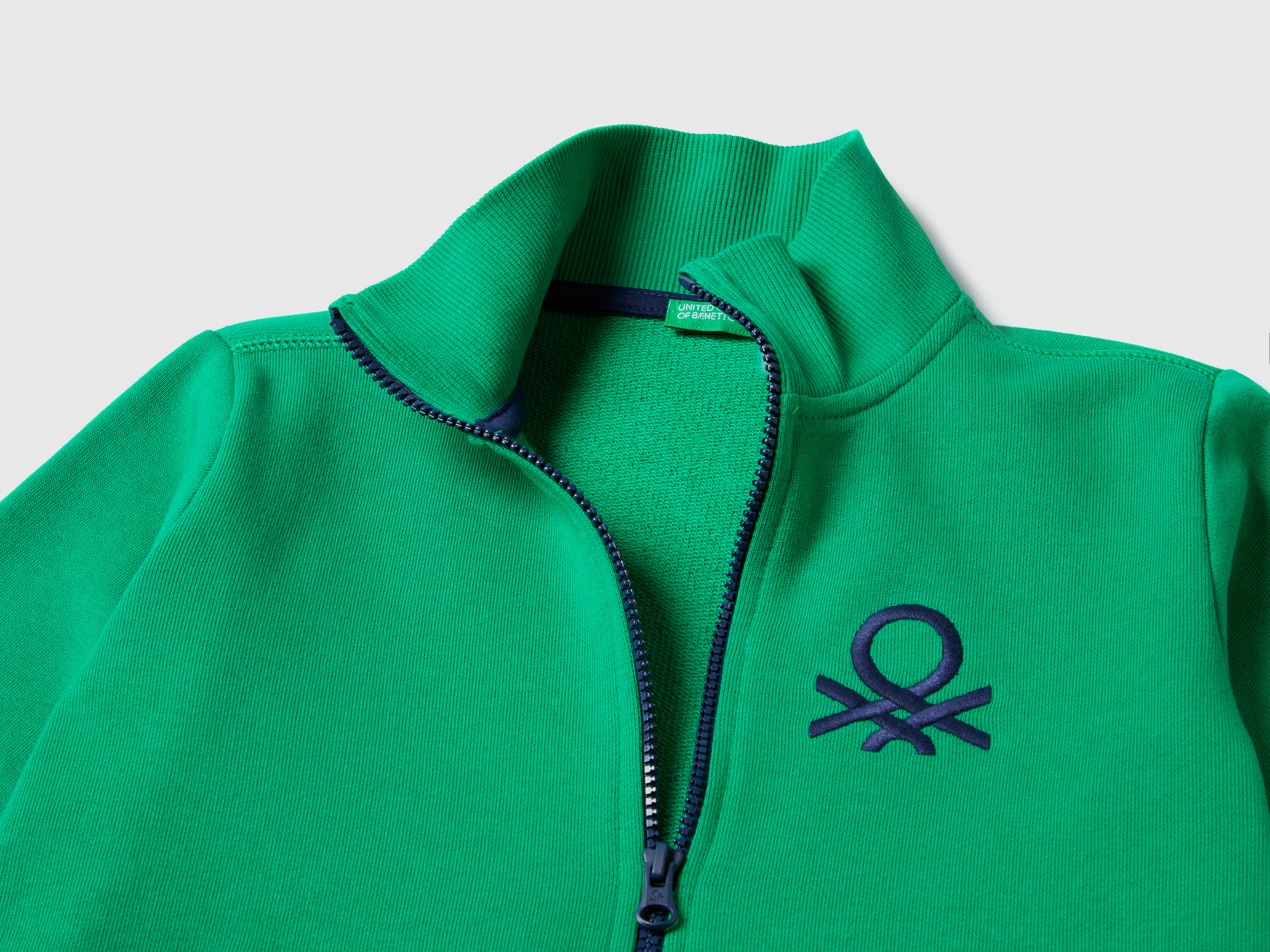 Sweat zippé en pur coton – Image 2