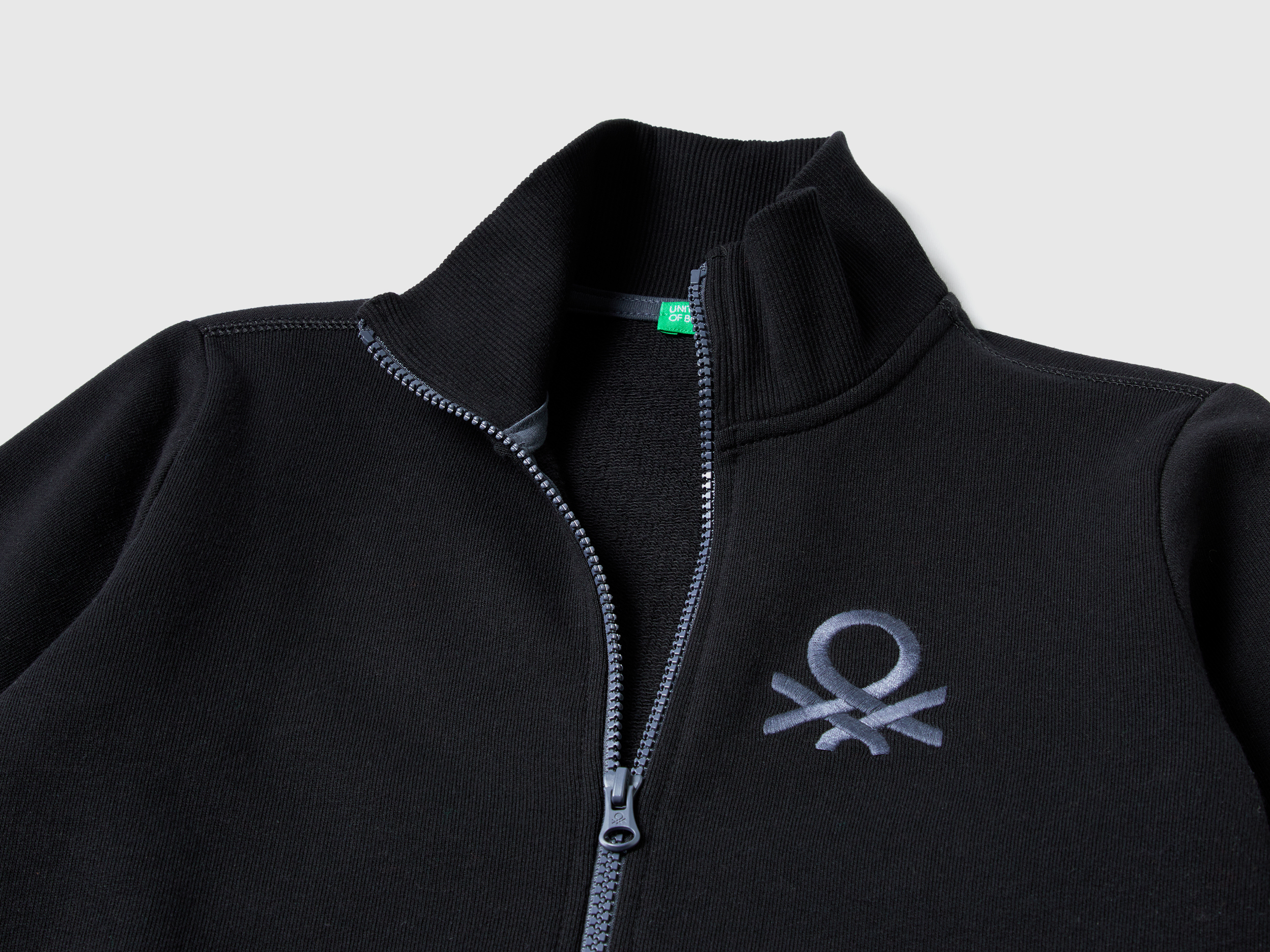 Sweat zippé en pur coton – Image 2