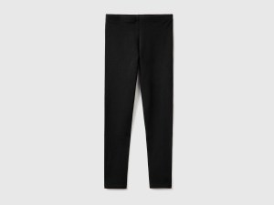 Legging en coton stretch à logo Legging en coton stretch à logo
