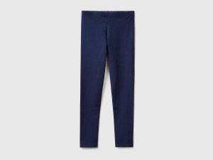 Legging en coton stretch à logo Legging en coton stretch à logo