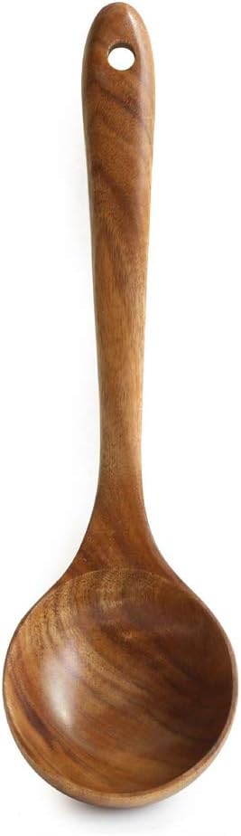 Teak Kitchen Utensils,Wooden Soup Spoon Kitchenware Seasoning Scoop Dipping,Oil Dipper,Meal Rice Scoop,Natural Utensils Handcrafted Cutlery Tool (soup spoon(10.6×3.15in))… Teak Kitchen Utensils,Wooden Soup Spoon Kitchenware Seasoning Scoop Dipping,Oil Dipper,Meal Rice Scoop,Natural Utensils Handcrafted Cutlery Tool (soup spoon(10.6×3.15in))…