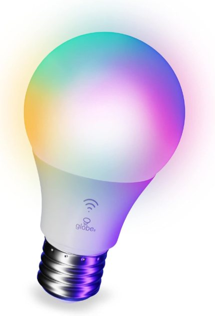 GLOBE Electric 50589 Color-Changing A19 LED Smart Light Bulb, 2.4 GHz Wi-Fi, 60W Equivalent 800LM, Works with Alexa Only, 1-Pack GLOBE Electric 50589 Color-Changing A19 LED Smart Light Bulb, 2.4 GHz Wi-Fi, 60W Equivalent 800LM, Works with Alexa Only, 1-Pack