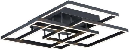 ET2 Lighting E21518-BK Traverse-112W 1 LED Flush Mount-31 Inches Wide by 6 inches high, Finish Color: Black ET2 Lighting E21518-BK Traverse-112W 1 LED Flush Mount-31 Inches Wide by 6 inches high, Finish Color: Black
